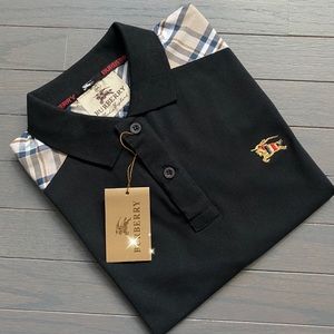 New Mens black XL polo shirt